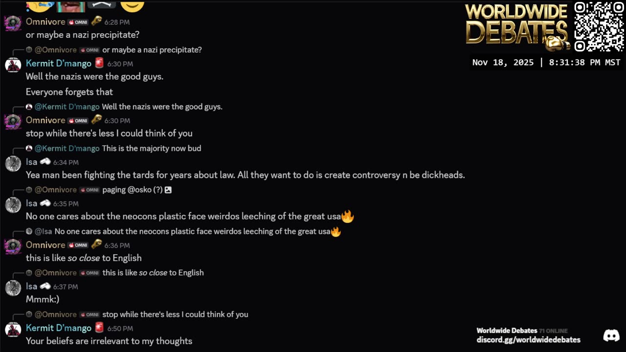 0176 WIDESTREAM - Worldwide Debates - YouTube/Twitch/Rumble