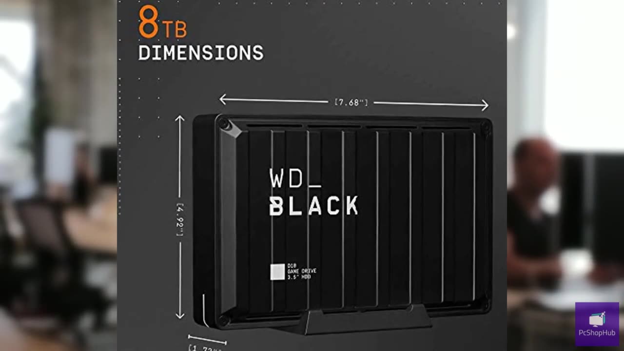 WD_BLACK 8TB D10 Game Drive - Portable External Hard Drive HDD Compatible with P
