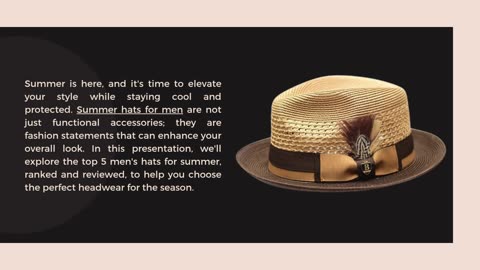 Top 5 Men’s Hats for Summer - Ranked & Reviewed