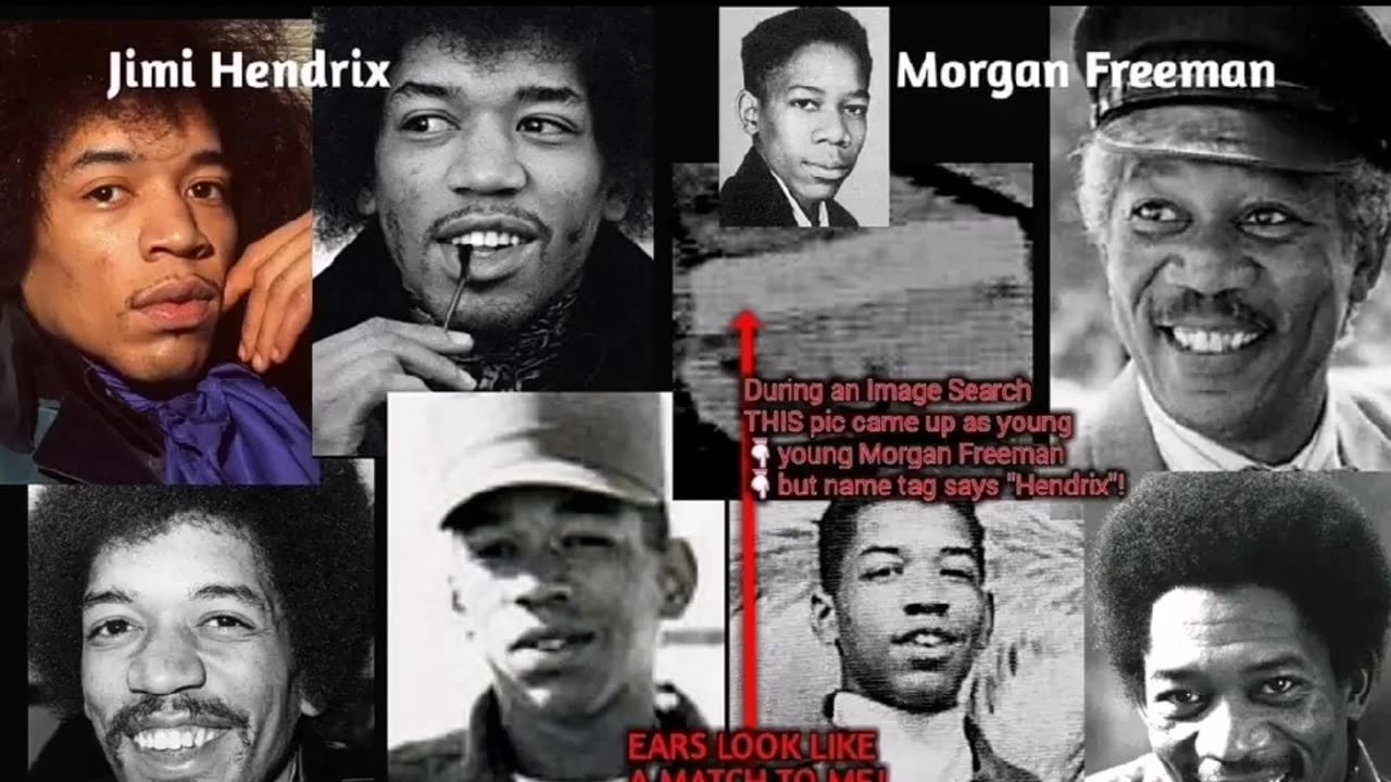 Jimi Hendrix is Morgan Freeman