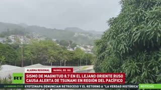 Alertas de tsunami tras sismo de magnitud 8,8 frente a la península rusa de Kamchatka