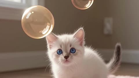 Heart-Wrapped Kitty Melts My Heart 😻❤️ | Adorable Cat Short #short