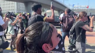 🚨 LA RIOTER: "We won't move till ICE leaves our country! This is ours!"