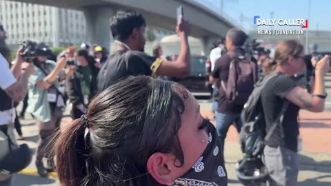 🚨 LA RIOTER: "We won't move till ICE leaves our country! This is ours!"