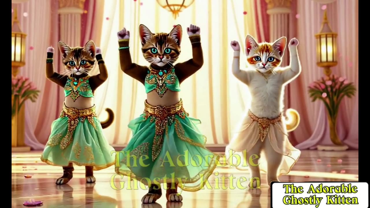 Cute Cat's Dances Belly Dance #fyp #viralvideo #shorts #cat #kitten #dance