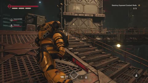 Space Marine 2 40K Imperial Fists fighting for ROGAL DORN