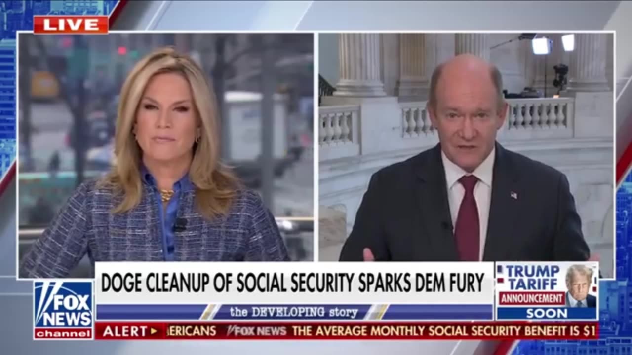 Fox’s Martha MacCallum & Democratic Senator Coons Brawl Over Elon Musk