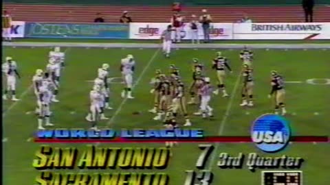 WLAF 1992 SAN ANTONIO RIDERS AT SACRAMENTO SURGE