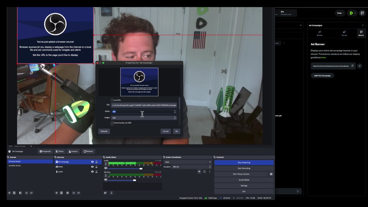 Rumble Studio Direct RTMP Host Read Widget Tutorial