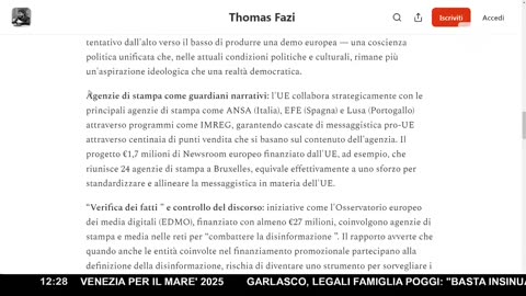 LA MACCHINA DEI MEDIA DI BRUXELLES