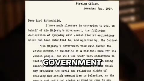 The 1917 Balfour Declaration (Read Description)