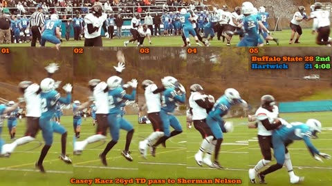 Prototype 357: Buffalo State's Casey Kacz 26yd TD pass to Sherman Nelson vs Hartwick
