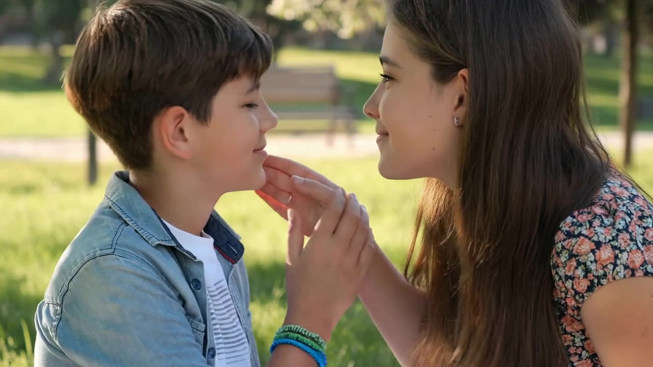 Cheek Kissing Animation | AI-Generated Gesture of Affection