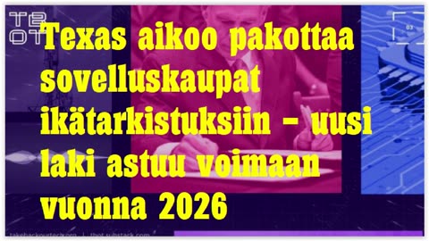 Texas aikoo pakottaa sovelluskaupat ikätarkistuksiin