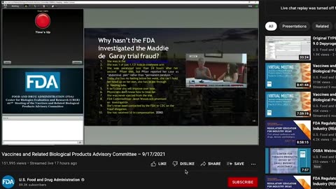 Member of The FDA Vax Panel Said... "We Are Killing More People Than We Are Saving With The Shots"