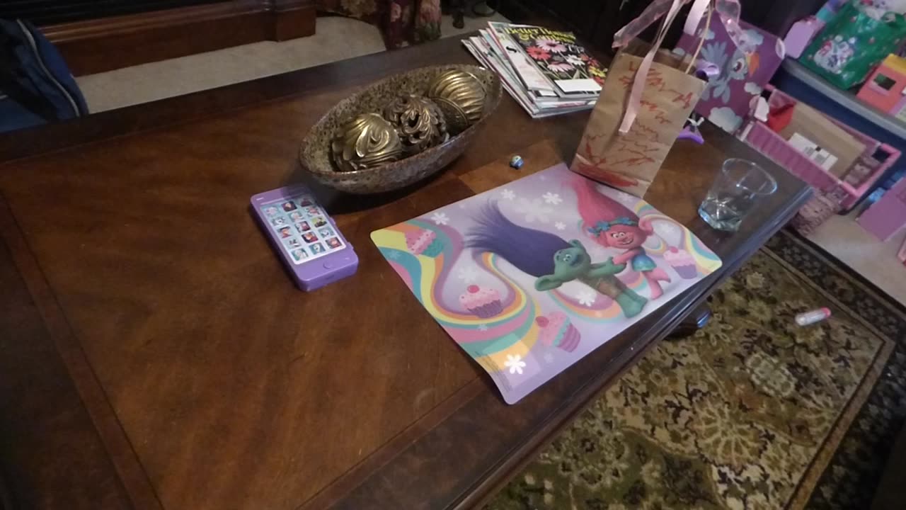 So many neat things on Chynna's table...and the cat again!