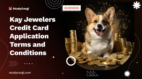 Kay Jewelers Credit Card Application Terms and Conditions - Research Paper Example