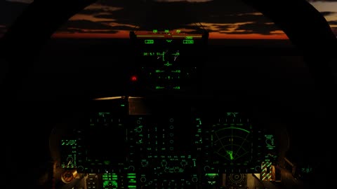 Night landing F/A-18C Guam AFB , USMC VMFA-122 Crusaders