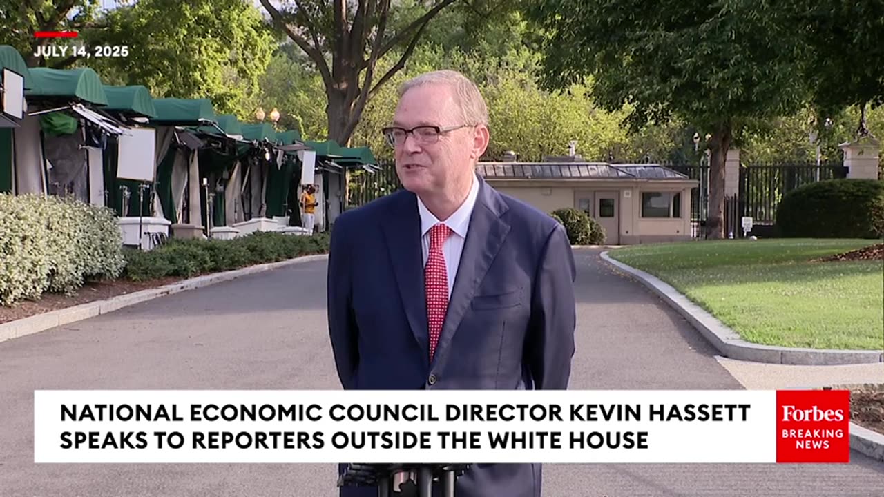 JUST IN: Top White House Economic Advisor Kevin Hassett Takes Questions About Trump's Tariffs
