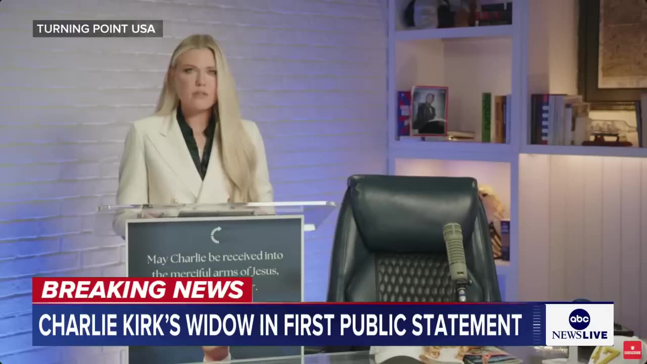 “Erika Kirk’s First Public Remarks After Husband Charlie Kirk’s Passing | ‘Charlie Loved America’”
