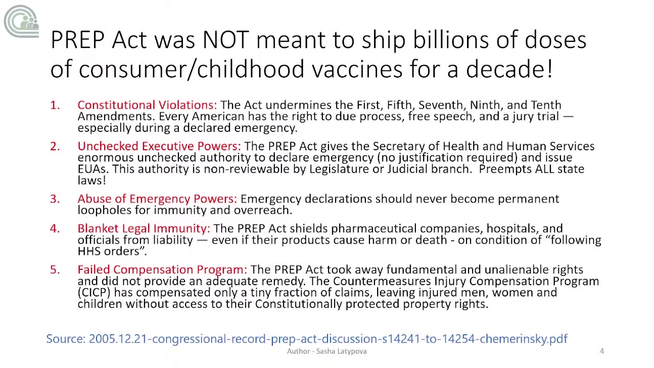 no regulatory action has been taken even though there is evidence of MASSIVE harm