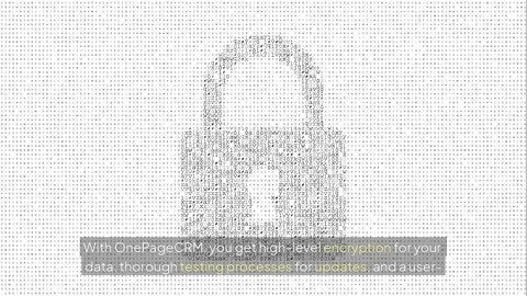OnePageCRM Security Overview | How Your Data Stays Safe