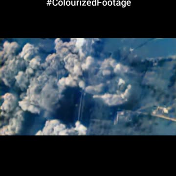 WWII Allied bombers in action ✈️ Air raids reshape wartime skies 🌫️ #Colourized