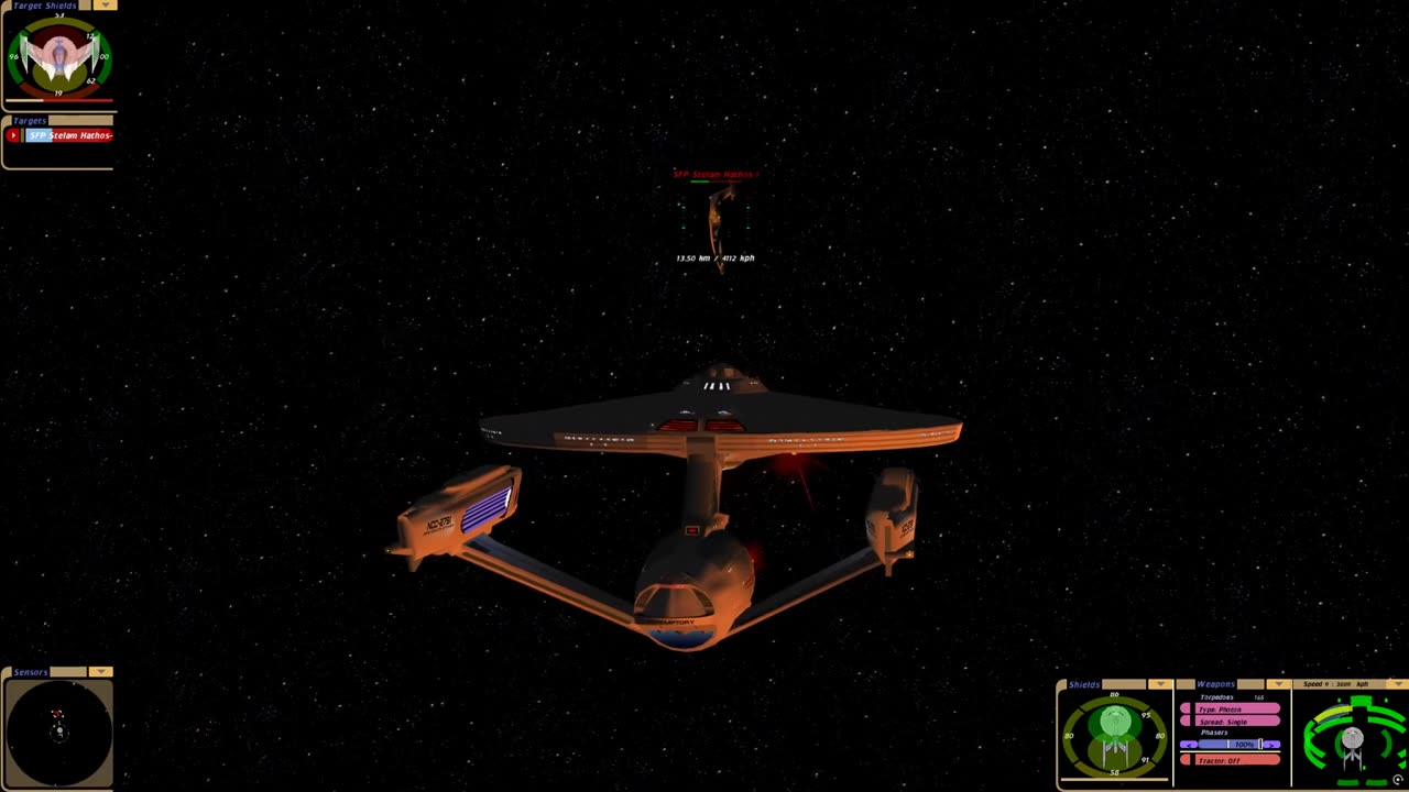 New Ship U.S.S. Ardennes vs. Romulan Stelam Thanos