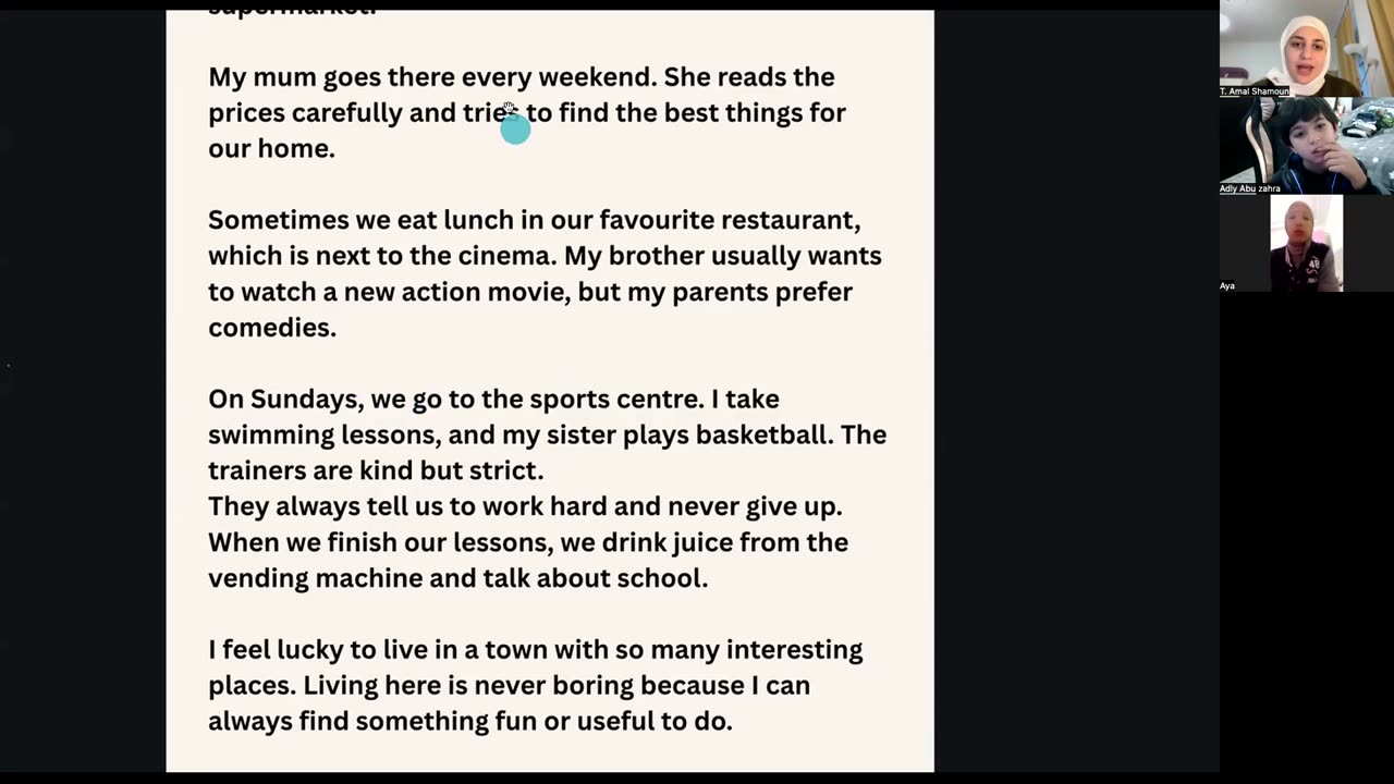 Places in town Class (5) Part (1)