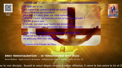 Réveil Matinal - Après Lectures de Jeanne - Réflexions de Curdy & Jeanne - date: 05 Nov. 25