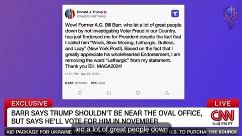 Barr - Never Looked Into Voter Fraud