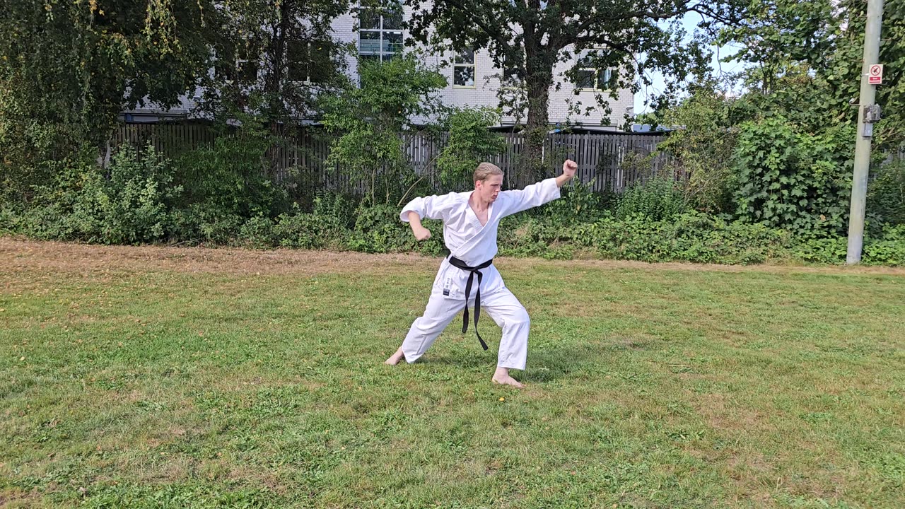 Kenko Kempo Kata | backview | Karate Vitok