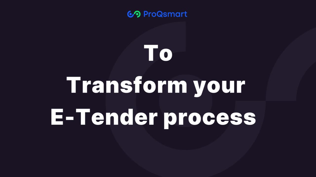 Streamline Your Tender Process with E-Tender Automation | ProQsmart