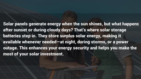 Best Solar Storage Batteries Unlocking Energy Independence for Your Home