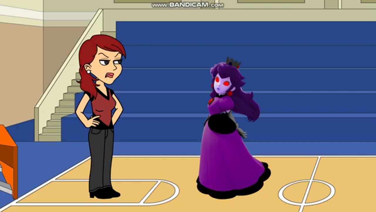 Dark Princess Peach Knocks down the Basketball Hoop/Grounded