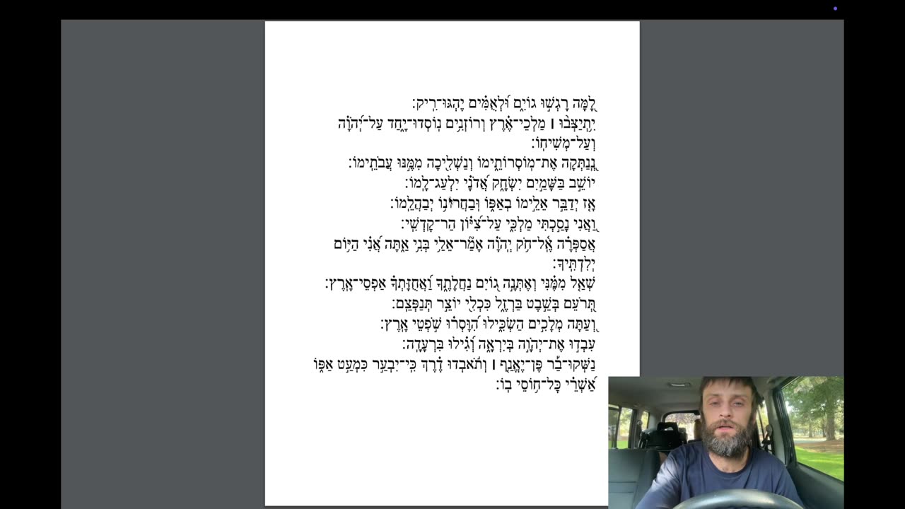 Psalm 2 Beatbox Song in Ancient Hebrew Unto the King of Kings