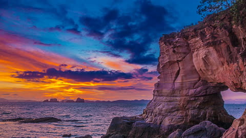Beautiful sunset Timelapse