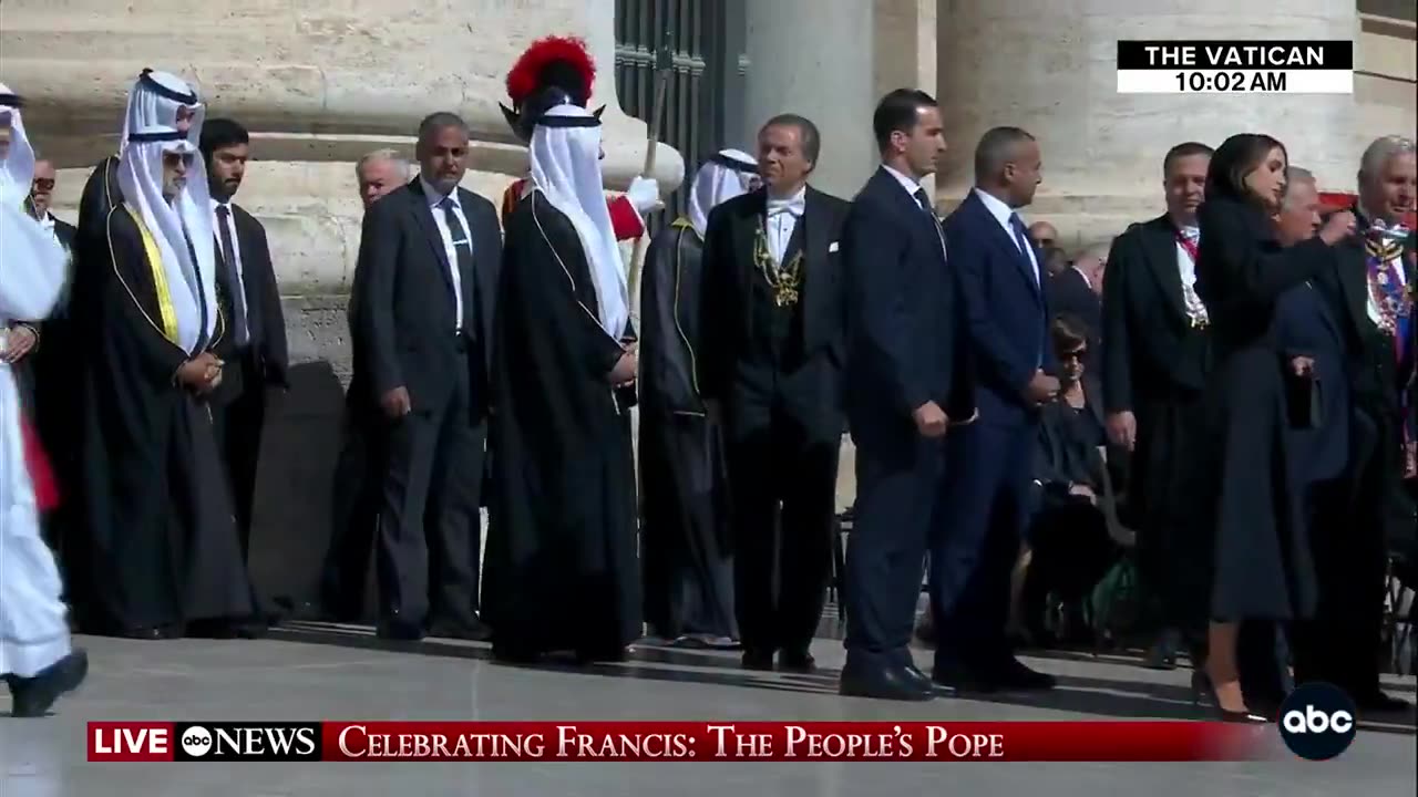 Zelensky couldn't even wear a suit to a funeral. A disgrace.