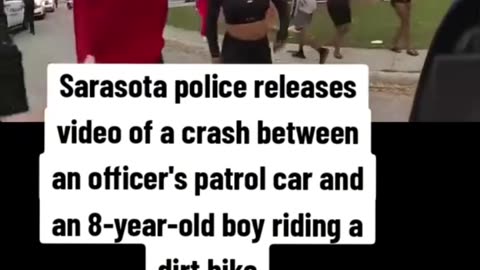 police releases video of a crash between an officer's patrol car and an 8-year-old boy riding