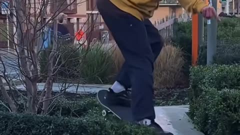🤯✂️ FS Crooked Grind Through the Hedge?! Wait For It... | SkateNation