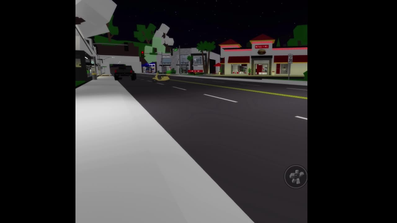 Walking through Brookhaven at night | 4K Walking Tour Roblox
