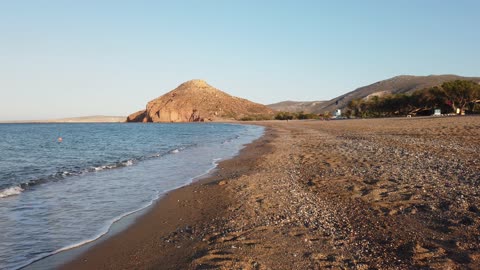 Walking on the beach of Kouremenos