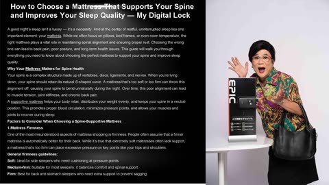 How to Choose a Mattress That Supports Your Spine and Improves Your Sleep Quality