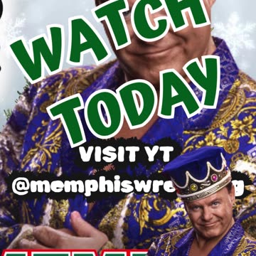 WATCH TODAY!! Christmas with The King Memphis Wrestling at Noon!