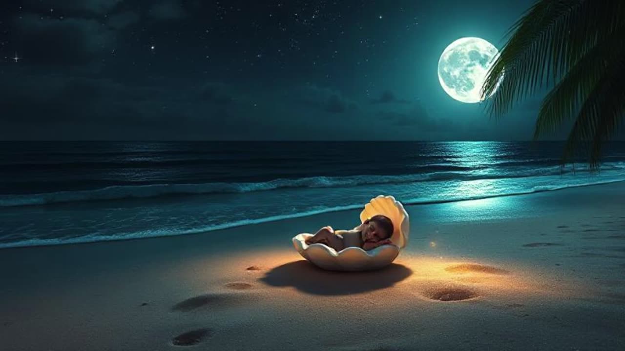 Moonlit Waves – A Gentle Ocean Lullaby for Peaceful Summer Sleep