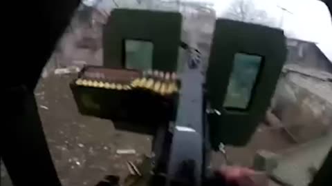 Incredible Footage from Ukrainian Heavy Machine Gunner