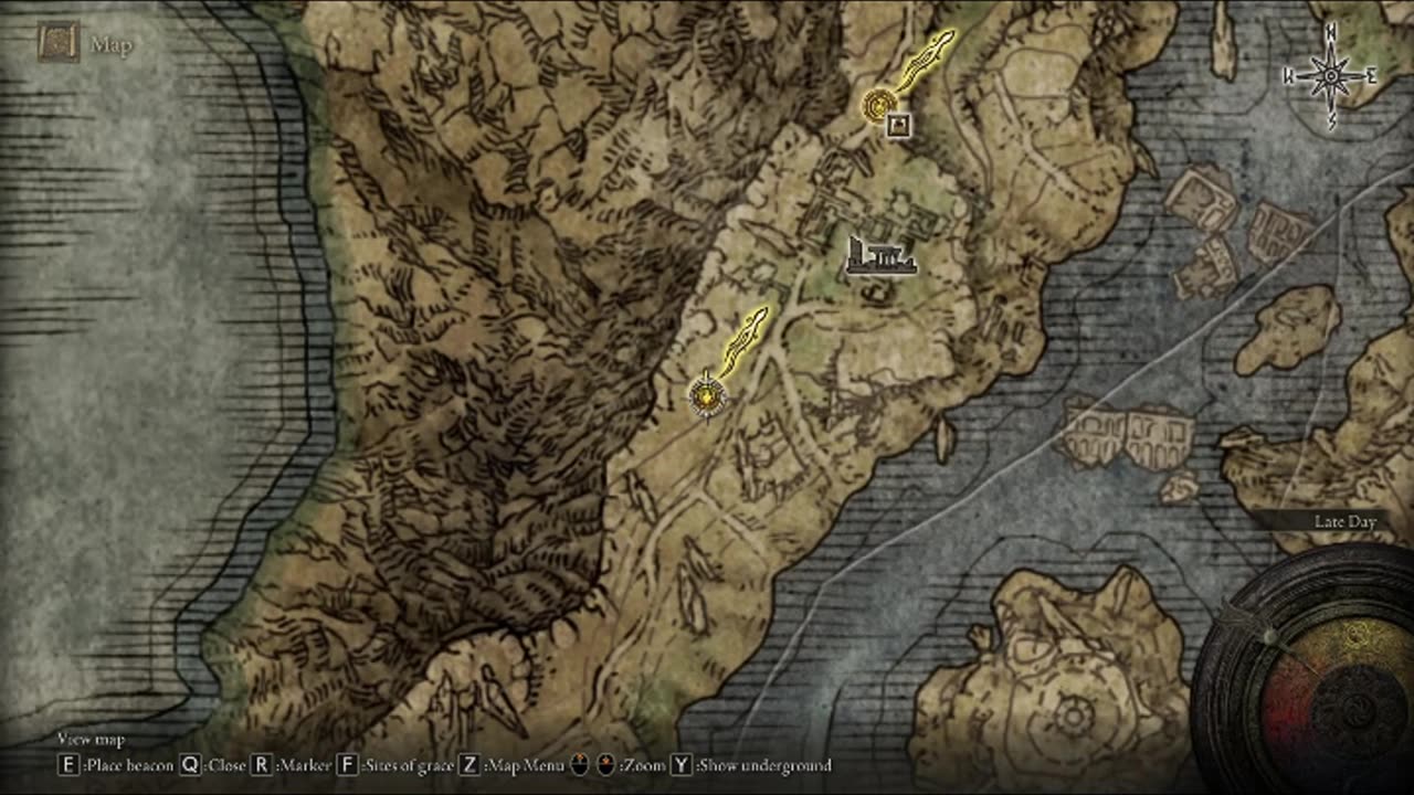 Elden Ring | Location of Map: Liurnia, West from Northern Liurnia Lake Shore site of grace #shorts