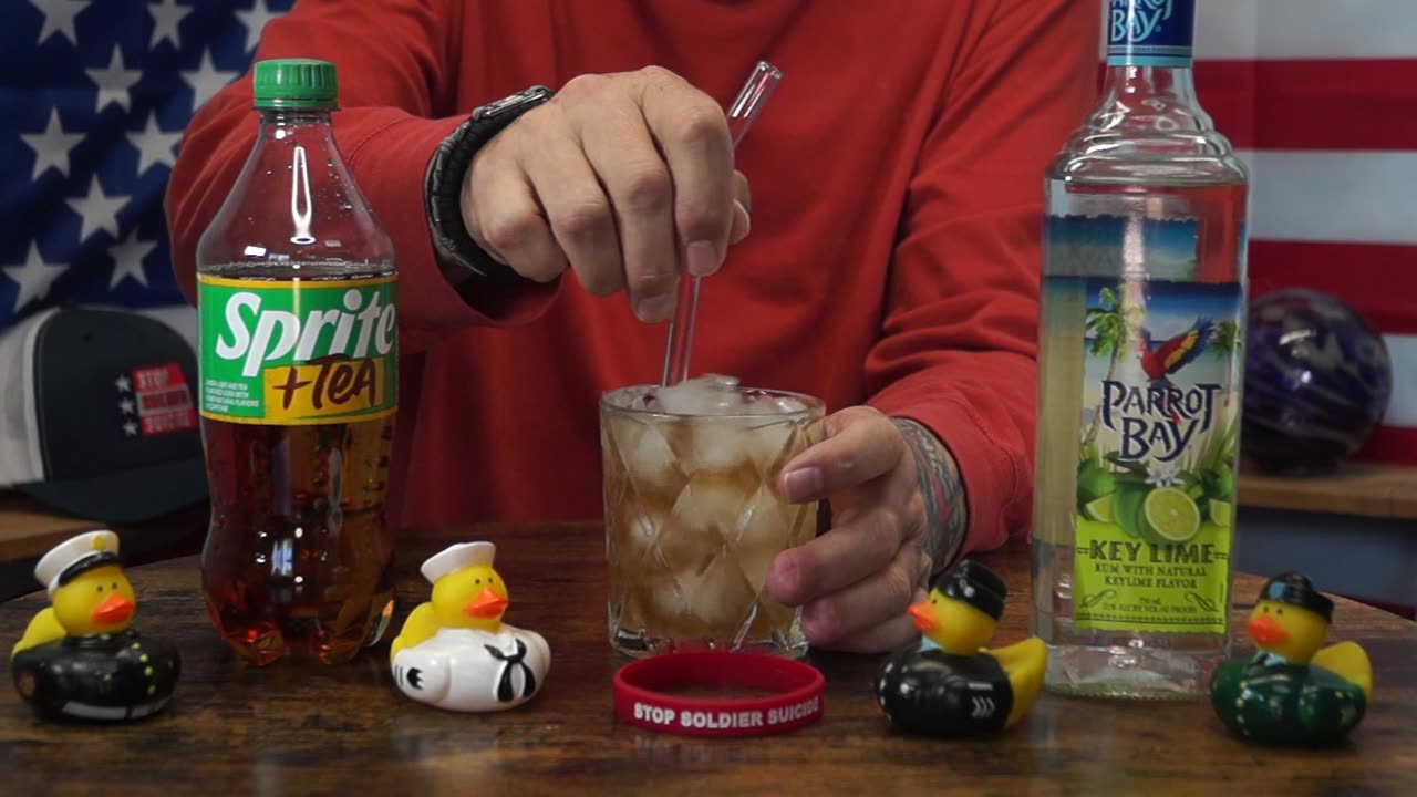 Larry Wood - Parrot Bay Key Lime Rum & Sprite + Tea