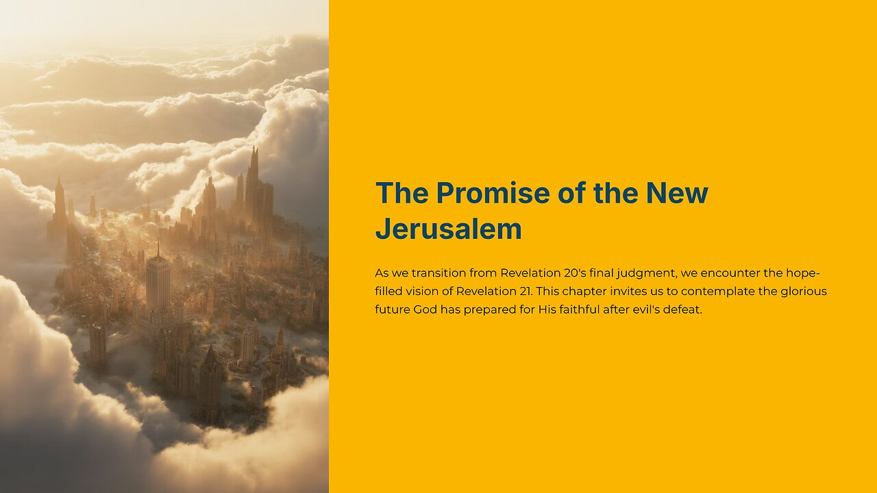 Ibyahishuwe 21: Ururembo Rwera Yerusalem Nshya