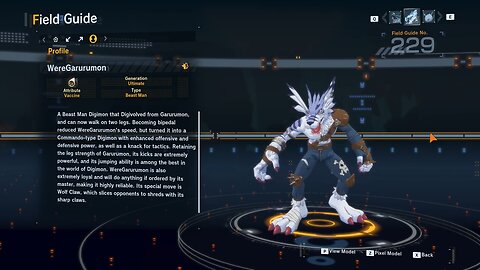 weregarurumon update dlc (1) all digivolution/de-digivolution/profile Digimon Story Time Stranger